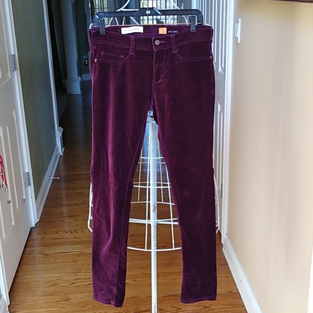 Anthropologie Purple Skinny Pants
